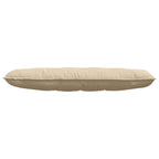 Cuscino per Schiena Crema 140 x 50 cm Tessuto in Microfibra