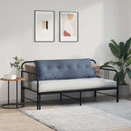 Cuscino per Schiena Blu 140 x 50 cm Tessuto in Cords