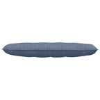 Cuscino per Schiena Blu 140 x 50 cm Tessuto in Cords