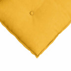 Cuscino per Schiena Giallo Chiaro 140 x 50 cm Tessuto in Cords