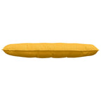 Cuscino per Schiena Giallo Chiaro 140 x 50 cm Tessuto in Cords