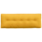Cuscino per Schiena Giallo Chiaro 140 x 50 cm Tessuto in Cords