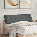 Cuscino per Schiena Grigio scuro 160 x 19 x 50 cm Tessuto