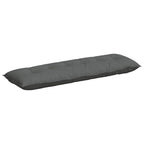 Cuscino per Schiena Grigio scuro 160 x 19 x 50 cm Tessuto