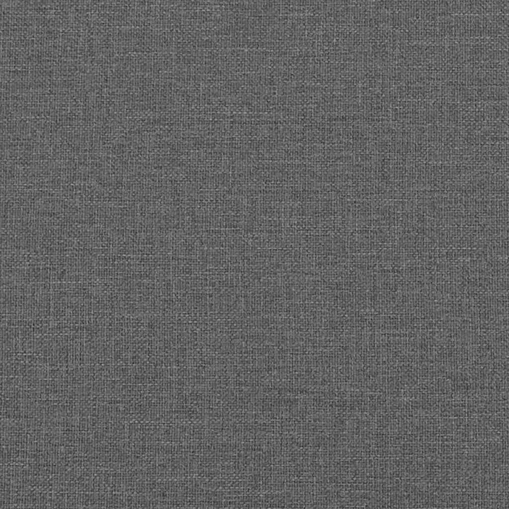 Cuscino per Schiena Grigio scuro 160 x 19 x 50 cm Tessuto