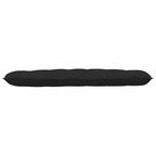 Cuscino per Schiena Nero 160 x 19 x 50 cm Tessuto