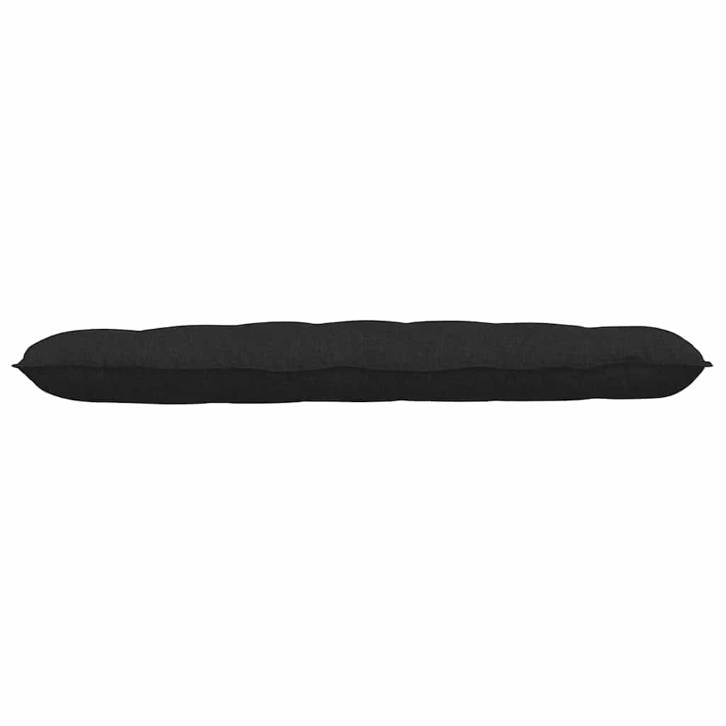 Cuscino per Schiena Nero 160 x 19 x 50 cm Tessuto