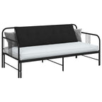 Cuscino per Schiena Nero 160 x 19 x 50 cm Tessuto