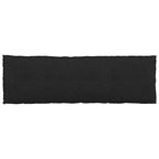 Cuscino per Schiena Nero 160 x 19 x 50 cm Tessuto