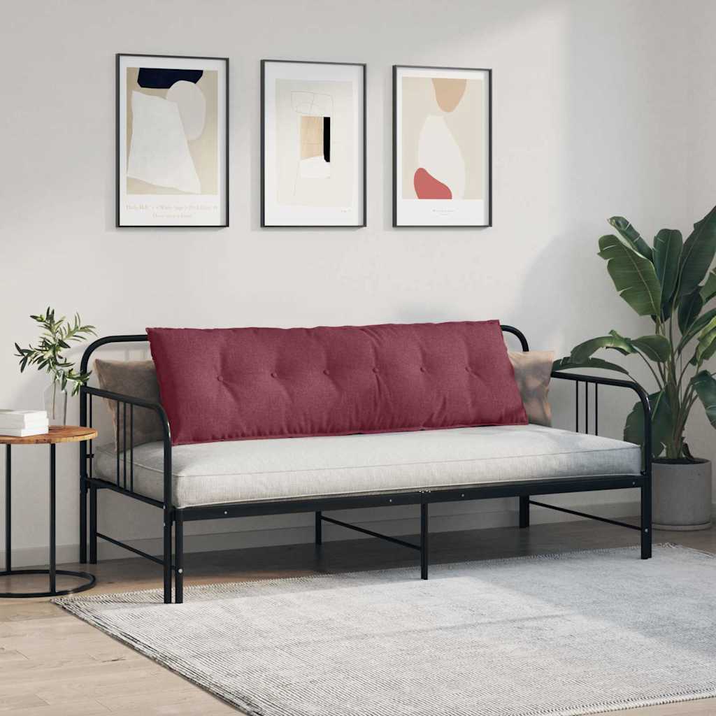 Cuscino per Schiena Rosso Vino 160 x 19 x 50 cm Tessuto