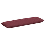 Cuscino per Schiena Rosso Vino 160 x 19 x 50 cm Tessuto
