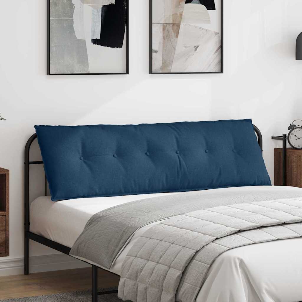 Cuscino per Schiena Blu 160 x 19 x 50 cm Tessuto