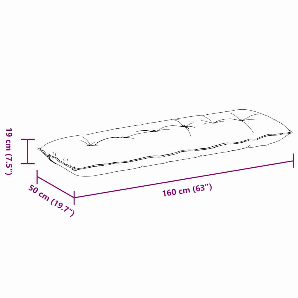 Cuscino per Schiena Rosa 160 x 19 x 50 cm Tessuto