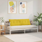 Cuscino per Schiena Giallo 160 x 50 cm Tessuto in Cords