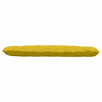 Cuscino per Schiena Giallo 160 x 50 cm Tessuto in Cords