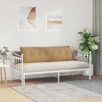 Cuscino per Schiena Marrone 160 x 50 cm Tessuto in Cords