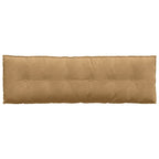 Cuscino per Schiena Marrone 160 x 50 cm Tessuto in Cords