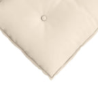 Cuscino per Schiena Beige 160 x 50 cm Tessuto in Microfibra