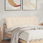 Cuscino per Schiena Beige 160 x 50 cm Tessuto in Microfibra
