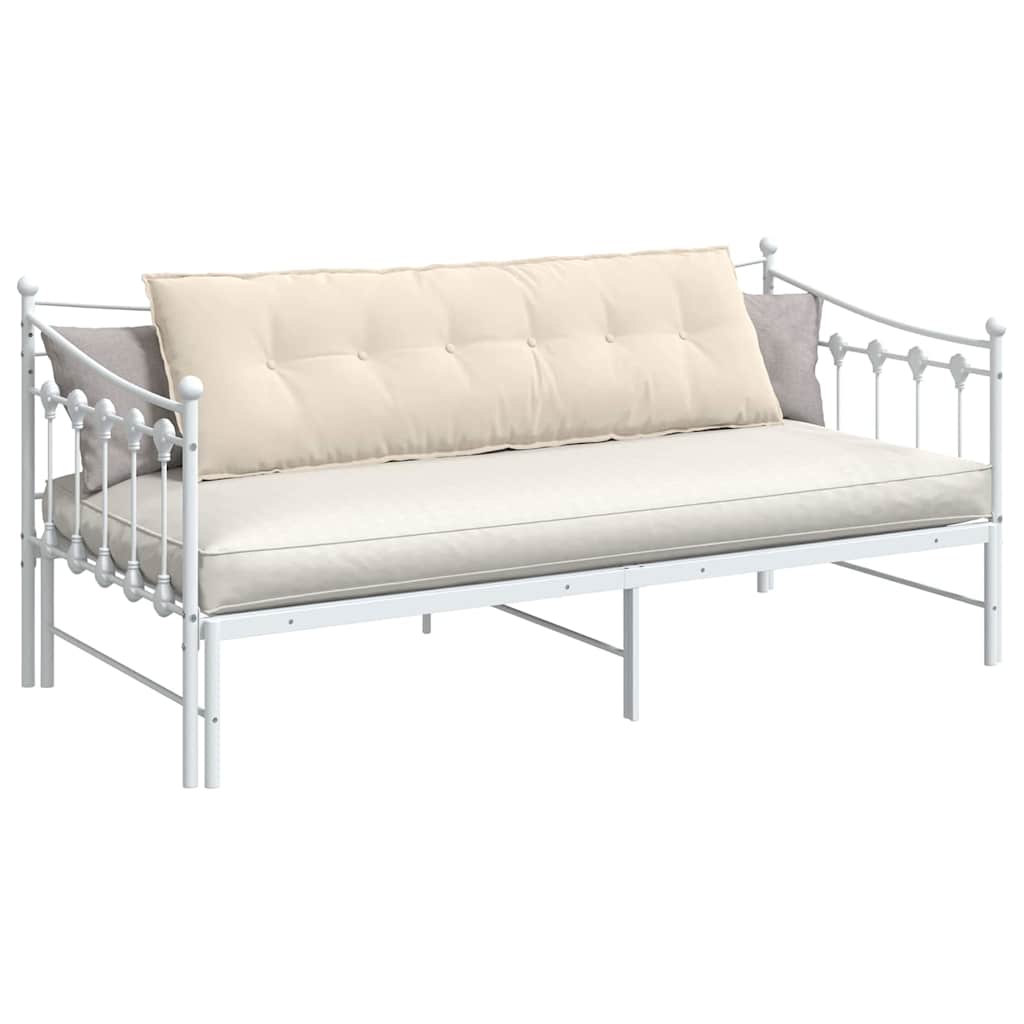 Cuscino per Schiena Beige 160 x 50 cm Tessuto in Microfibra