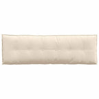 Cuscino per Schiena Beige 160 x 50 cm Tessuto in Microfibra