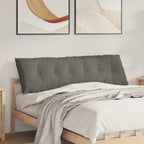 Cuscino per Schiena Grigio chiaro 160 x 50 cm Tessuto in Cords