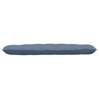 Cuscino per Schiena Blu 160 x 50 cm Tessuto in Cords