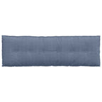 Cuscino per Schiena Blu 160 x 50 cm Tessuto in Cords