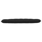 Cuscino per Schiena Nero 180 x 19 x 50 cm Tessuto