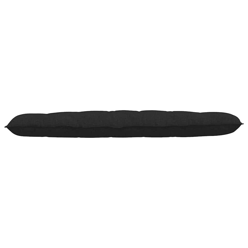 Cuscino per Schiena Nero 180 x 19 x 50 cm Tessuto