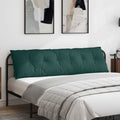 Cuscino per Schiena Verde Scuro 180 x 19 x 50 cm Tessuto