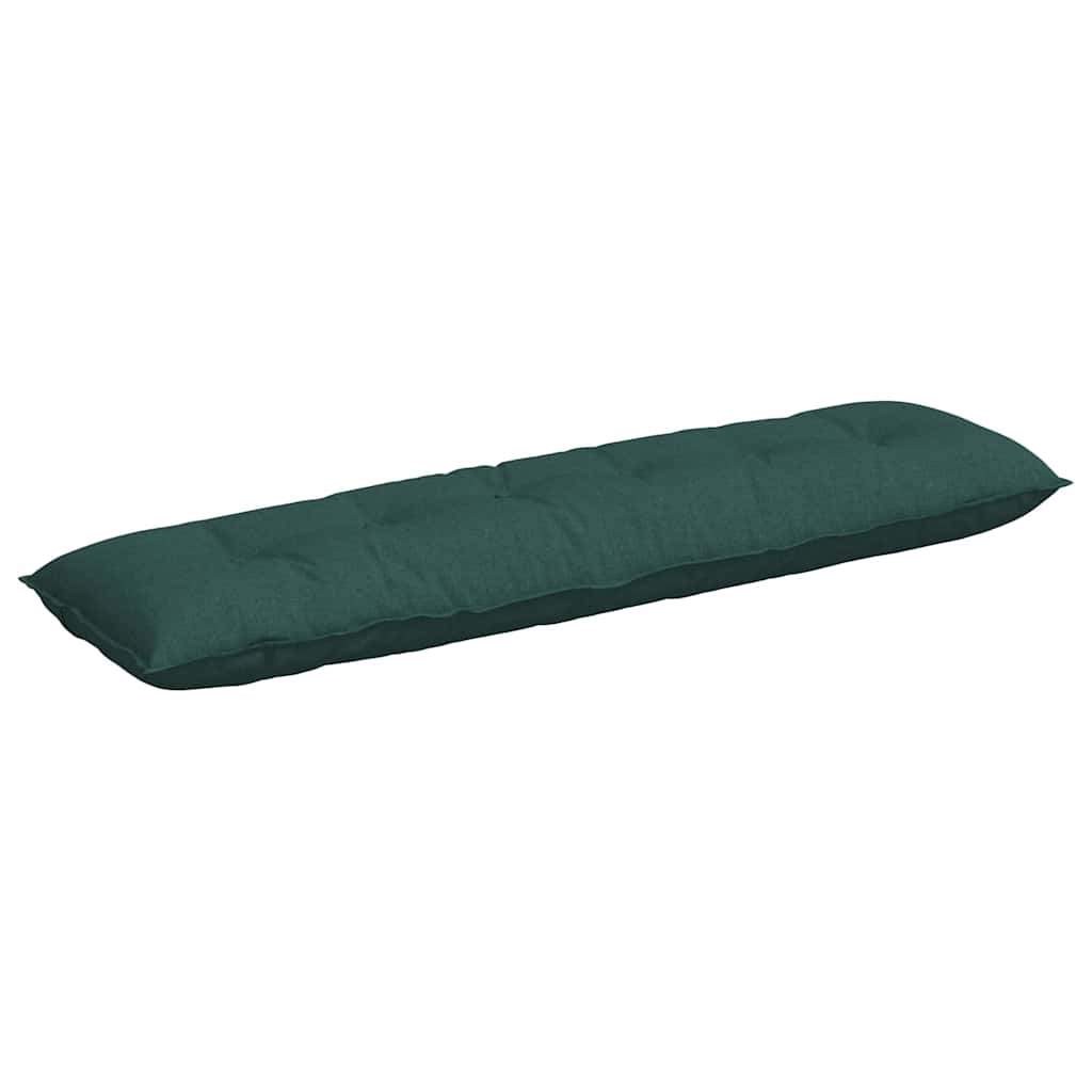 Cuscino per Schiena Verde Scuro 180 x 19 x 50 cm Tessuto