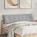 Cuscino per Schiena Grigio Nuvola 180 x 19 x 50 cm Tessuto