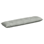 Cuscino per Schiena Grigio chiaro 180 x 50 cm Tessuto in Cords