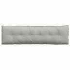 Cuscino per Schiena Grigio chiaro 180 x 50 cm Tessuto in Cords