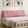 Cuscino per Schiena Rosa 180 x 50 cm Tessuto in Cords