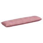 Cuscino per Schiena Rosa 180 x 50 cm Tessuto in Cords