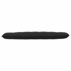 Cuscino per Schiena Nero 180 x 50 cm Tessuto in Cords