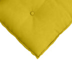 Cuscino per Schiena Giallo 180 x 50 cm Tessuto in Cords