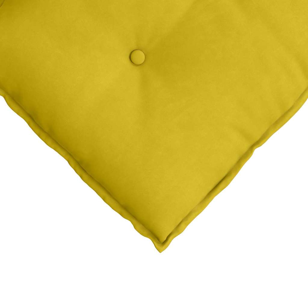 Cuscino per Schiena Giallo 180 x 50 cm Tessuto in Cords