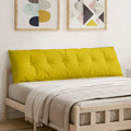 Cuscino per Schiena Giallo 180 x 50 cm Tessuto in Cords