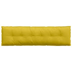 Cuscino per Schiena Giallo 180 x 50 cm Tessuto in Cords