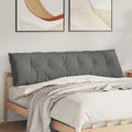 Cuscino per Schiena Grigio scuro 180 x 50 cm