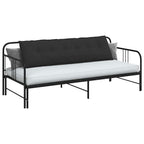 Cuscino per Schiena Nero 180 x 50 cm Tessuto in Microfibra