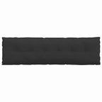 Cuscino per Schiena Nero 180 x 50 cm Tessuto in Microfibra