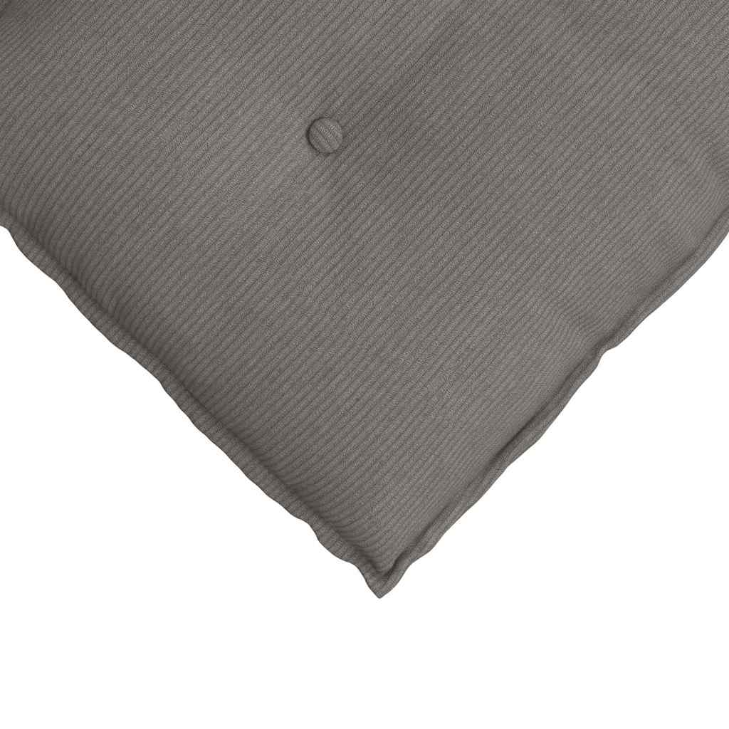 Cuscino per Schiena Grigio chiaro 180 x 50 cm Tessuto in Cords