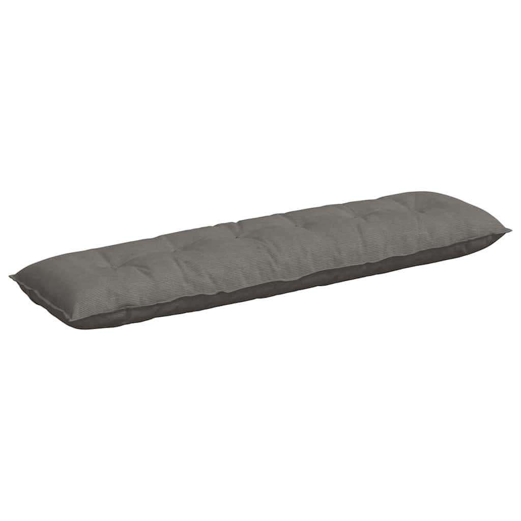 Cuscino per Schiena Grigio chiaro 180 x 50 cm Tessuto in Cords