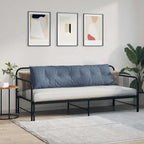 Cuscino per Schiena Blu 180 x 50 cm Tessuto in Cords