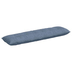 Cuscino per Schiena Blu 180 x 50 cm Tessuto in Cords