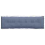 Cuscino per Schiena Blu 180 x 50 cm Tessuto in Cords